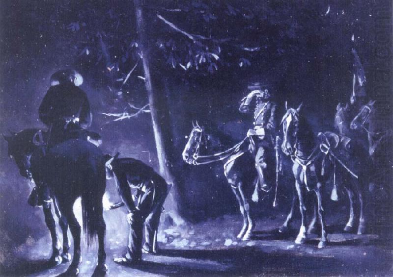 William Henry Shelton General Duke Searching for Tracks china oil painting image